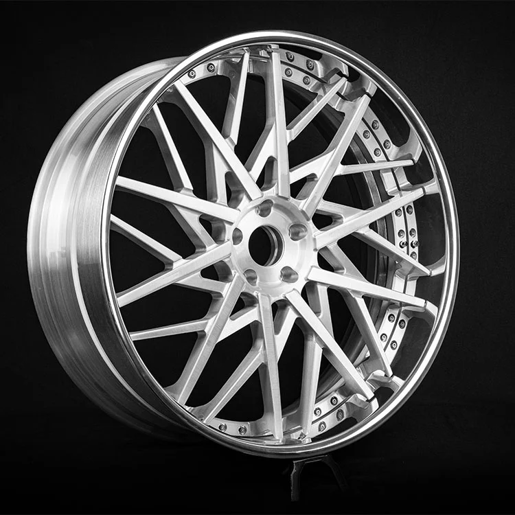 Bánh xe rèn 3 mảnh có viền được đánh bóng như gương